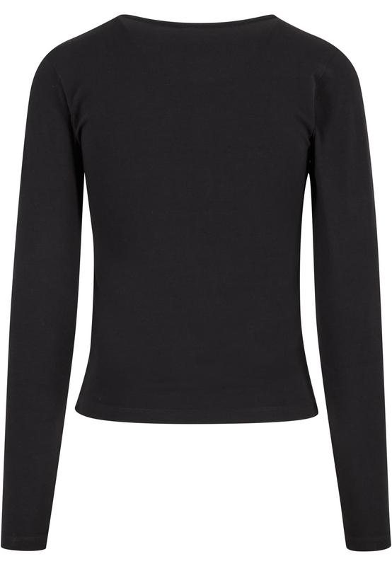 Urban Classics Ladies' Basic Super Slim Long-sleeved Top Long-sleeve Shirt black - Image 3
