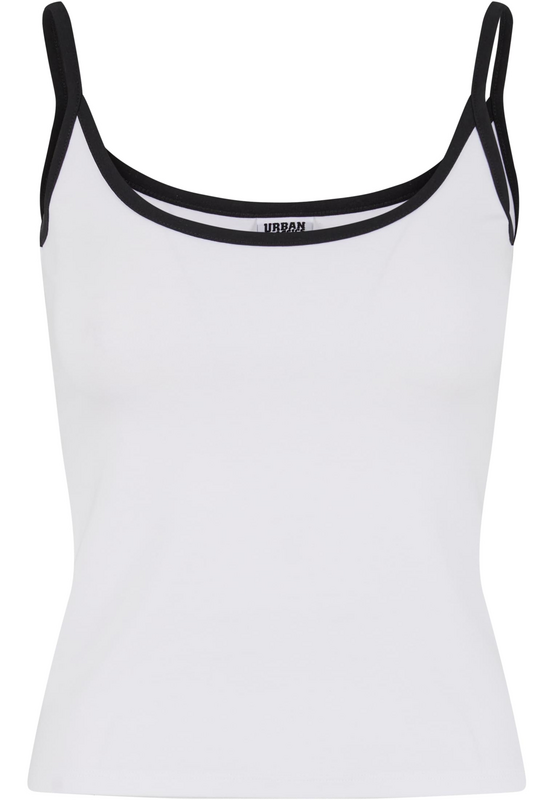Urban Classics Ladies' Contrast Basic Top (2-pack) Top black white - Image 3