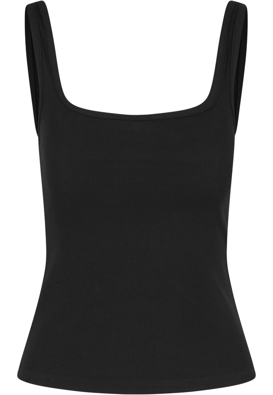 Urban Classics Ladies' Wide Neck Rib Top (2-pack) Top black - Image 3