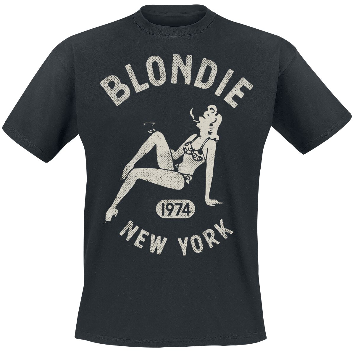 Blondie Bar Girl 1984 T-Shirt black - Image 2