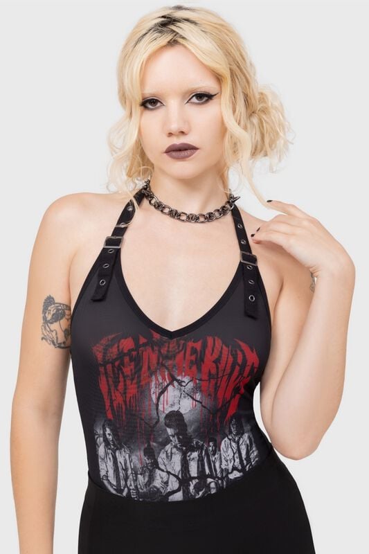 Ice Nine Kills by Killstar Welcome To Horrorwood - Bodysuit Body black - Image 2