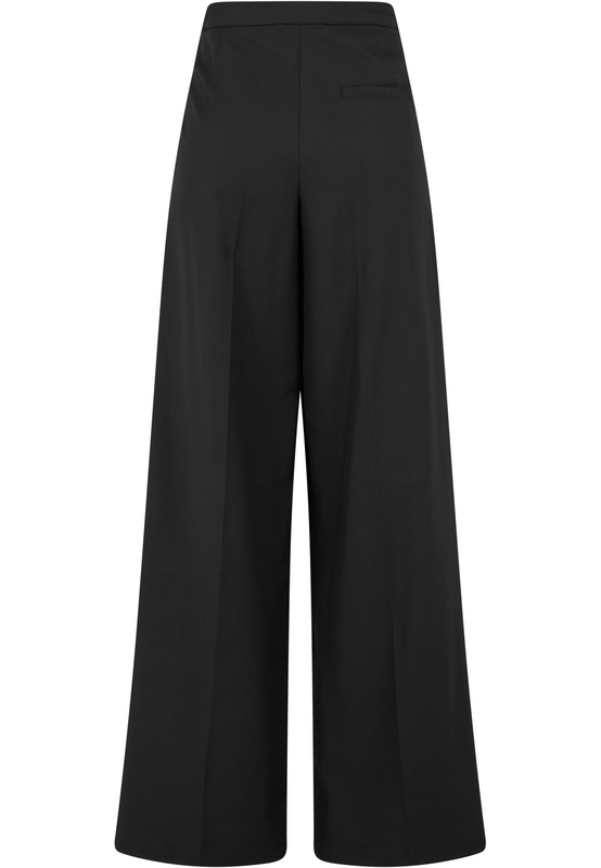 Urban Classics Ladies' Wide Leg Trousers Cloth Trousers black - Image 3