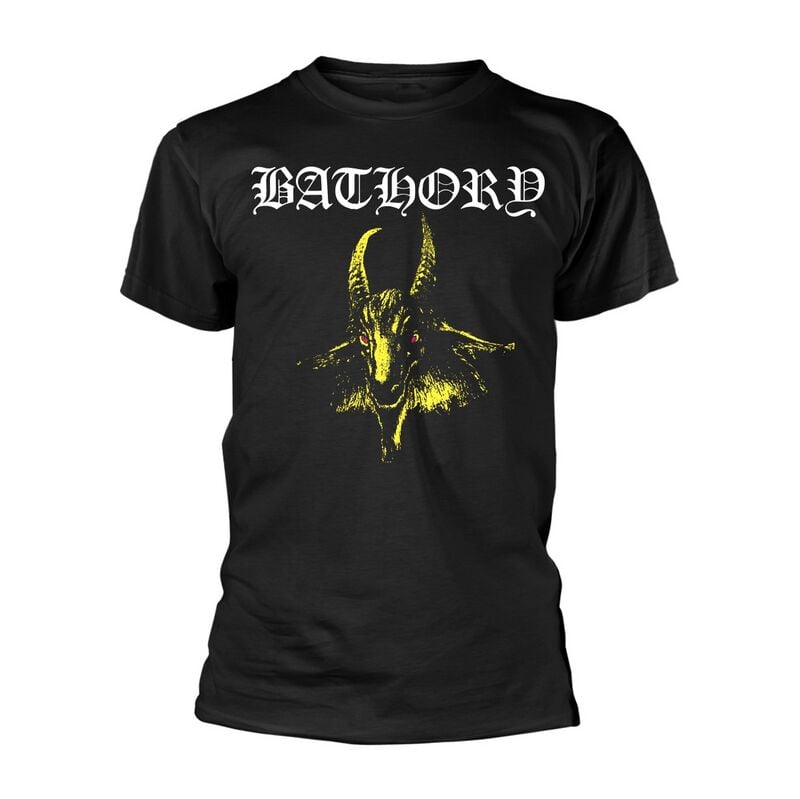 Bathory Goat Yellow T-Shirt black - Image 2