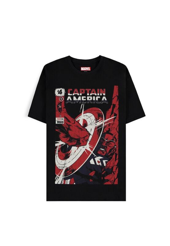 Captain America Brave New World - Retro T-Shirt black - Image 2