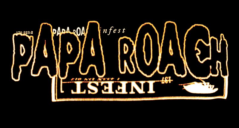 Papa Roach Horizontal T-Shirt black - Image 3