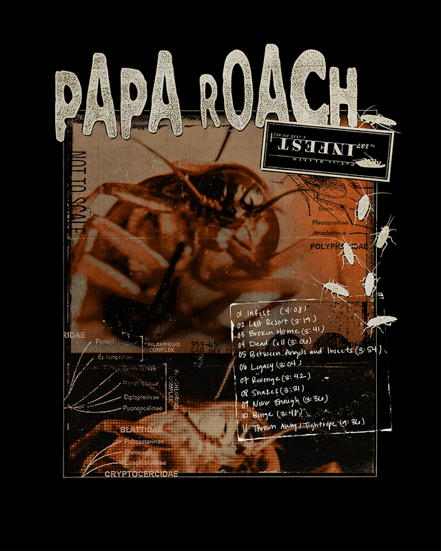 Papa Roach Scraps T-Shirt black - Image 3