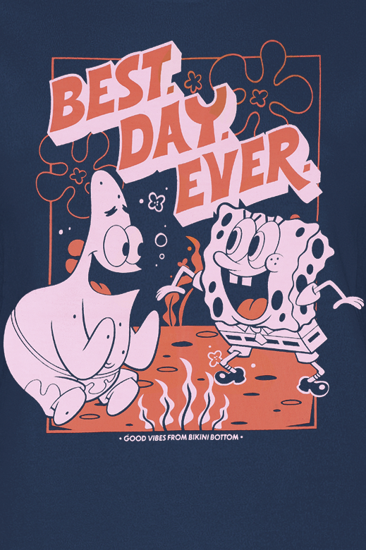 SpongeBob SquarePants Best Day Ever T-Shirt blue - Image 3