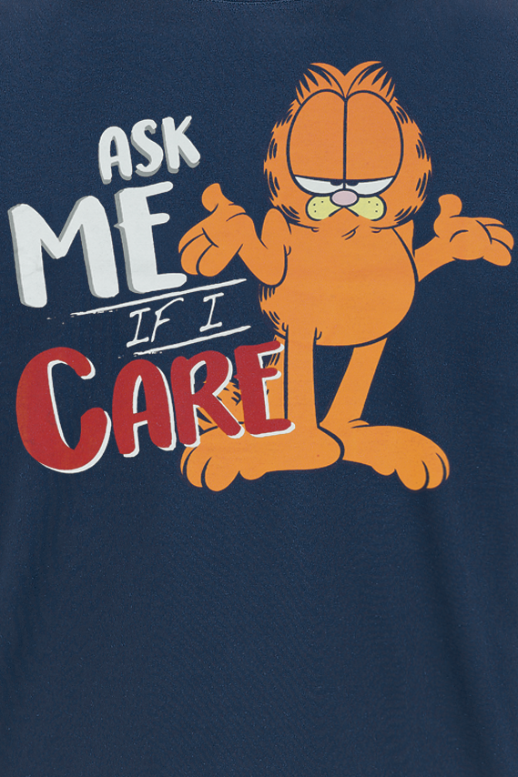 Garfield Ask me if I care T-Shirt blue - Image 3