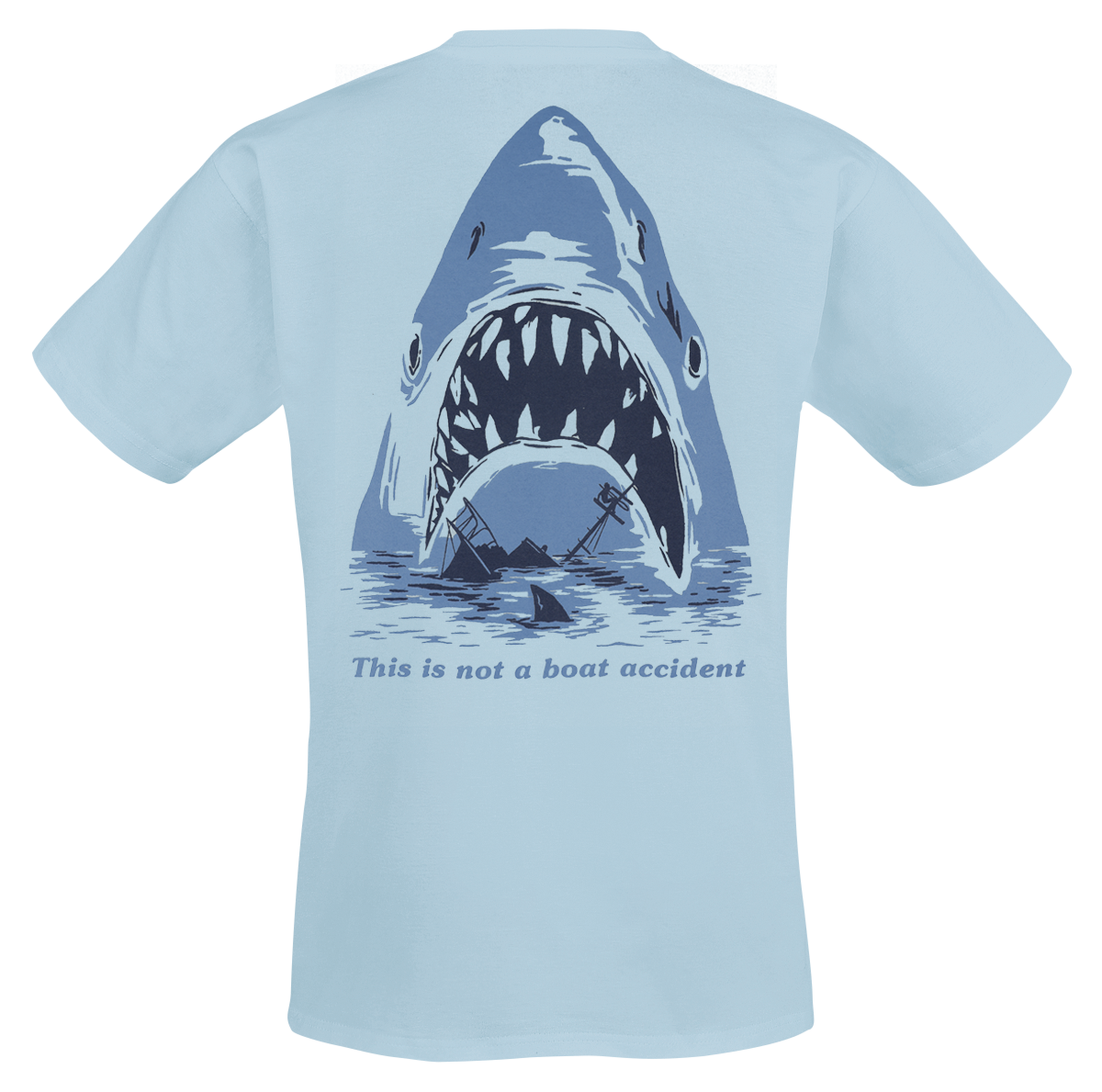 Jaws Jaws - This is not a boat accident T-Shirt light blue - Image 3