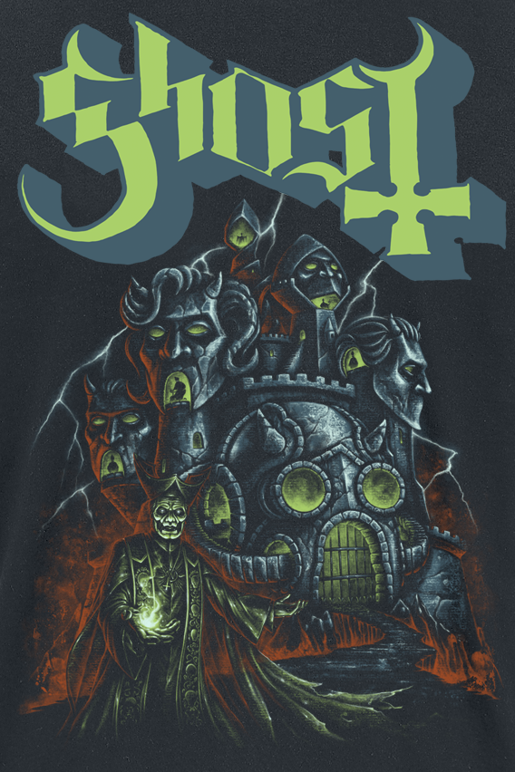 Ghost Ghoul Castle T-Shirt black - Image 3