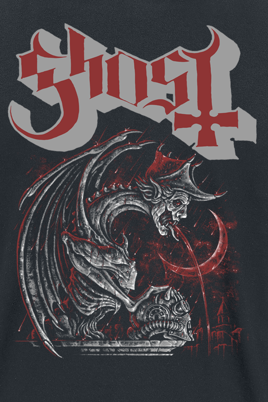Ghost Gargoyle Emeritus T-Shirt black - Image 3