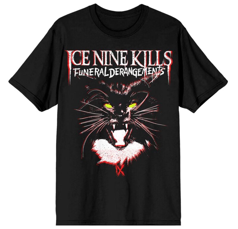 Ice Nine Kills FD Cat T-Shirt black - Image 2