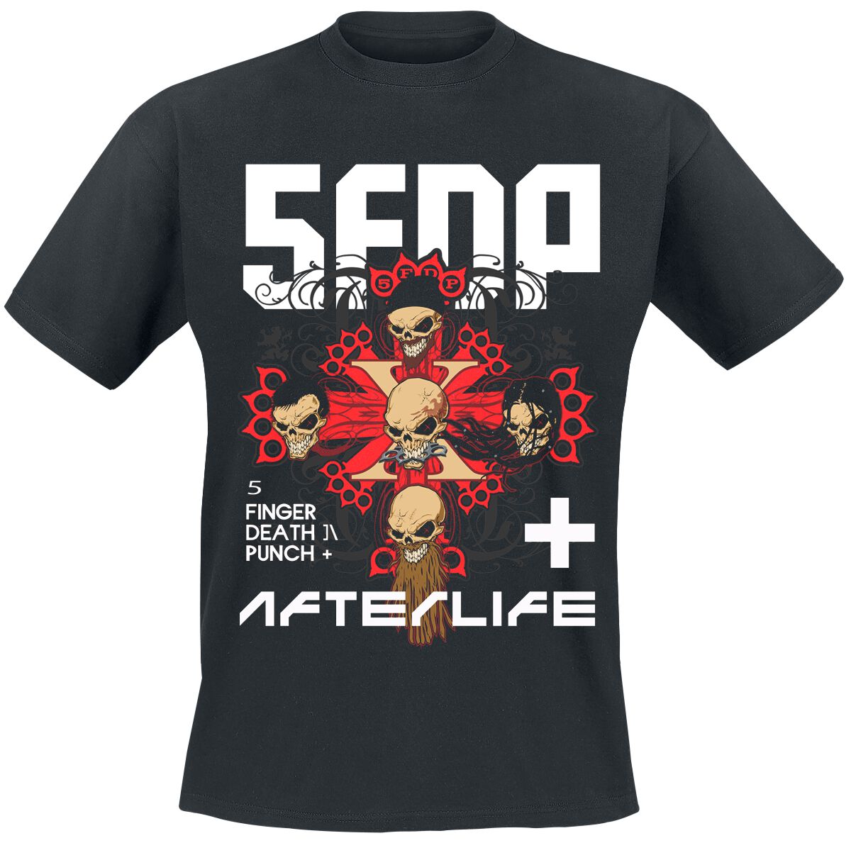 Five Finger Death Punch Retro Afterlife T-Shirt black - Image 2