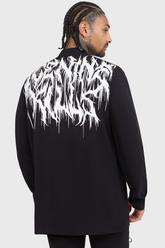 Ice Nine Kills by Killstar Men's Shirt Ashes to Ashes Longsleeve black - Image 3