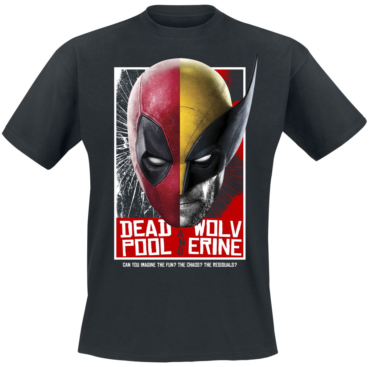 Deadpool Deadpool And Wolverine - Team Up T-Shirt black - Image 2