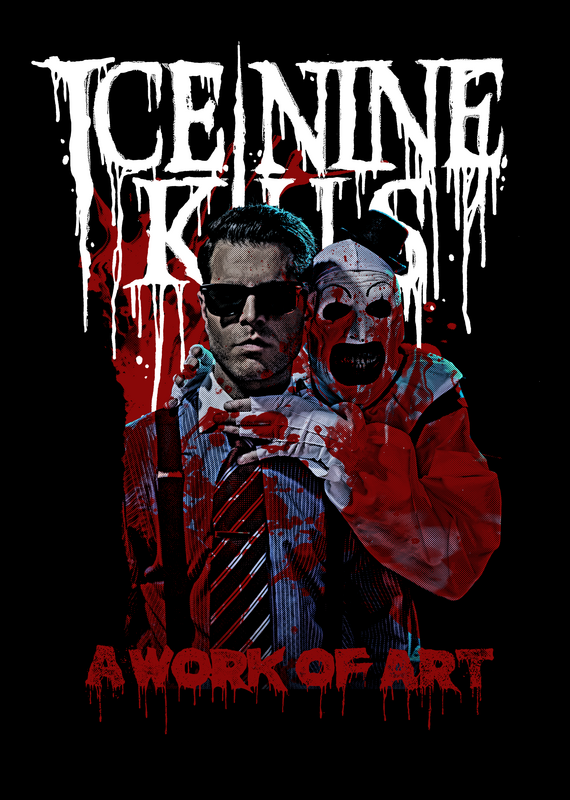 Ice Nine Kills A Work Of Art Spencer T-Shirt black - Image 3