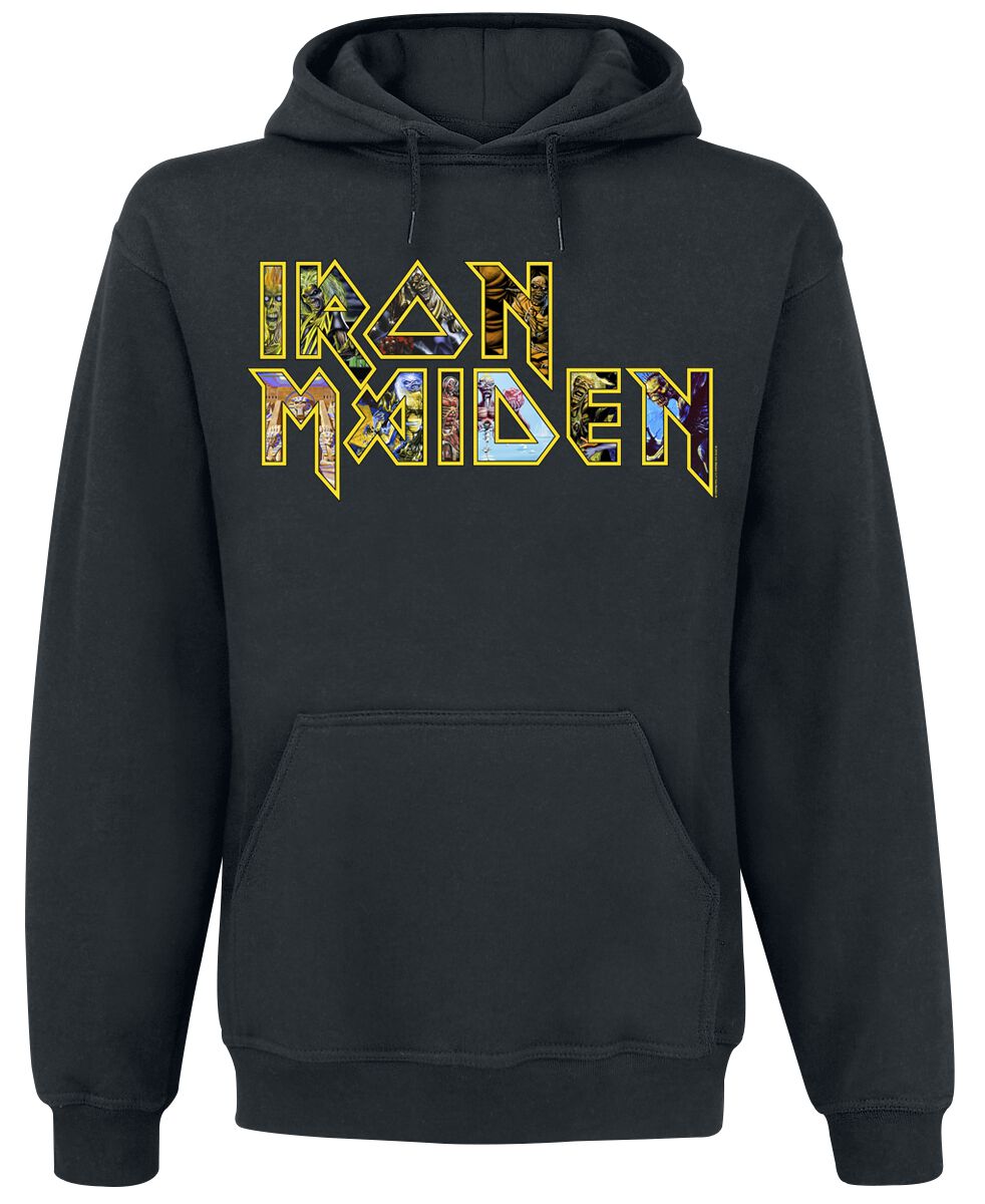Iron Maiden Eddies Logo Hoodie black - Image 2