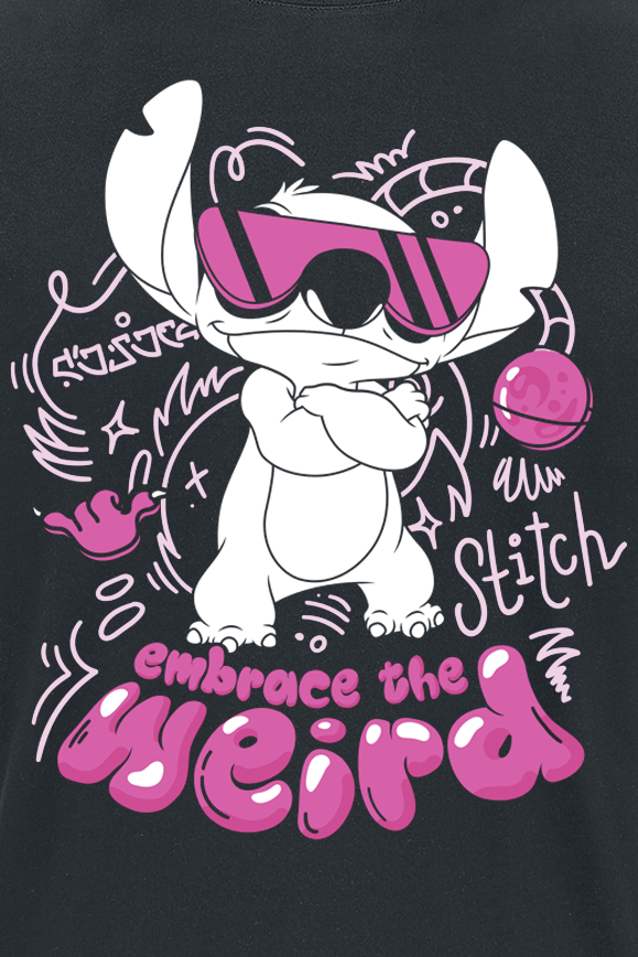 Lilo & Stitch Embrace The Weird T-Shirt black - Image 3