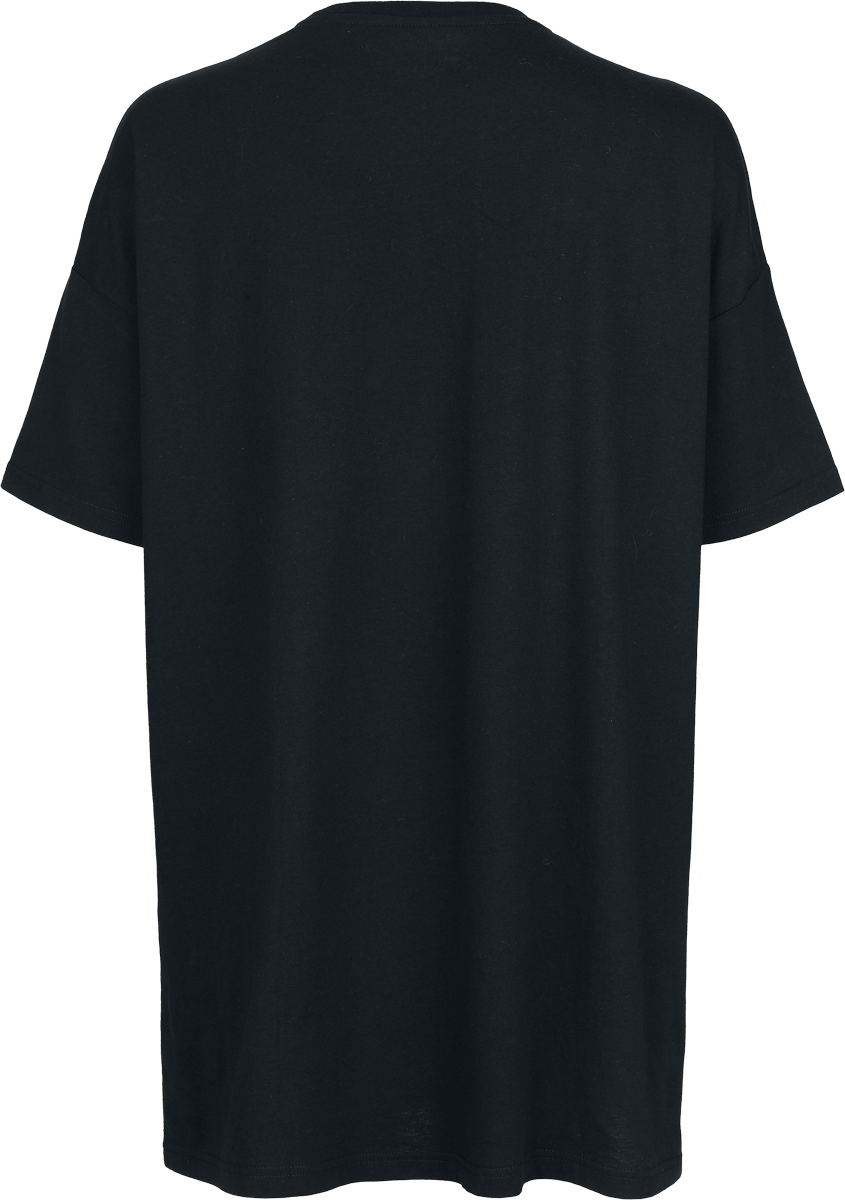 Black Premium by EMP Oversized T-shirt with Mesh & Skull print T-Shirt black - Image 3