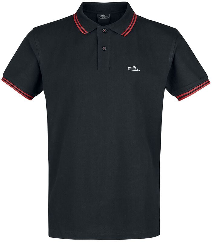 Atticus Classic Tipped Polo Shirt black - Image 2