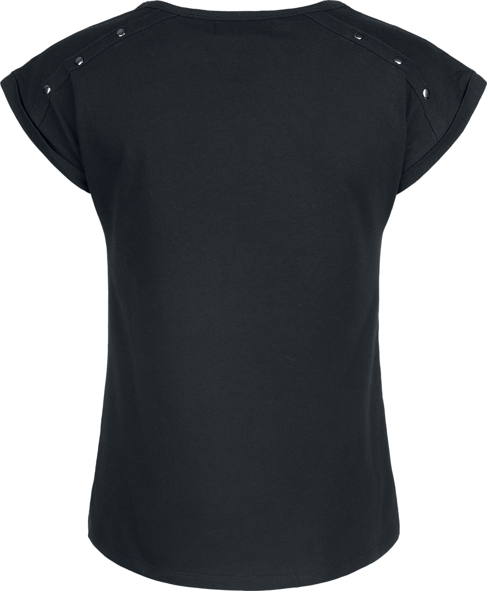 RED by EMP Girls' T-shirt with studs T-Shirt black - Image 3