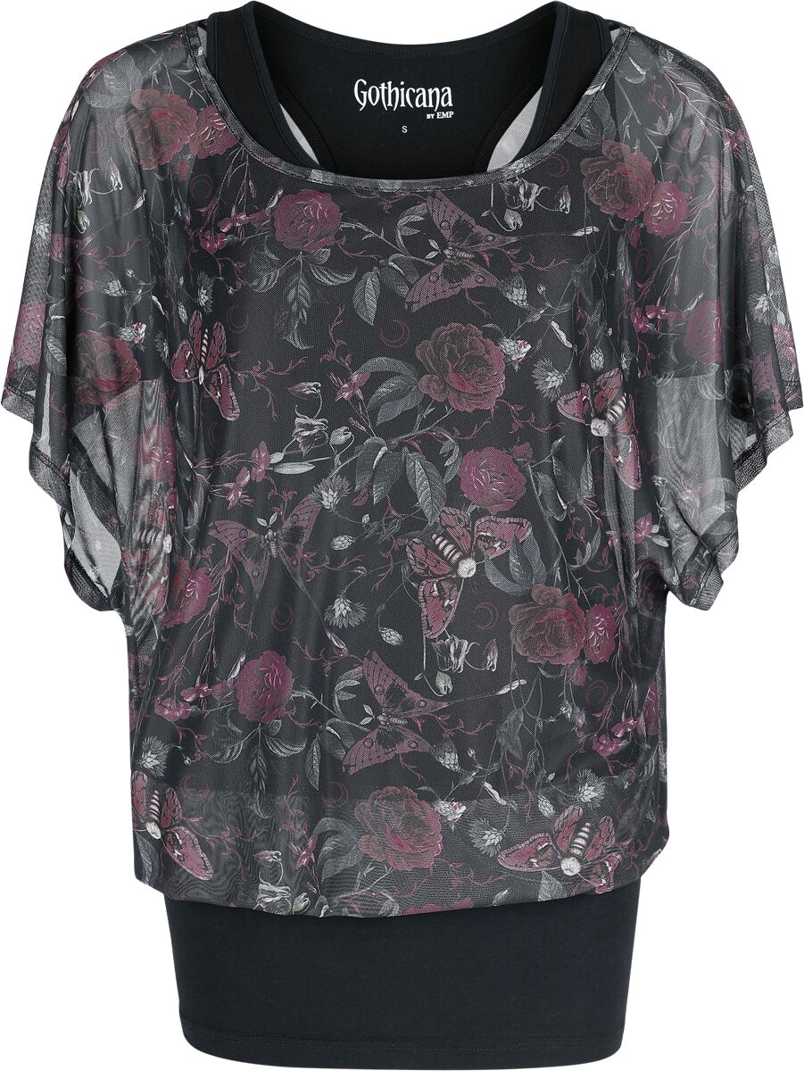 Gothicana by EMP Mystical Woods T-Shirt black - Image 2