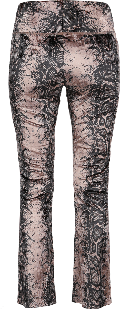 Rock Rebel by EMP Leggings with snakeskin pattern Leggings black brown - Image 3