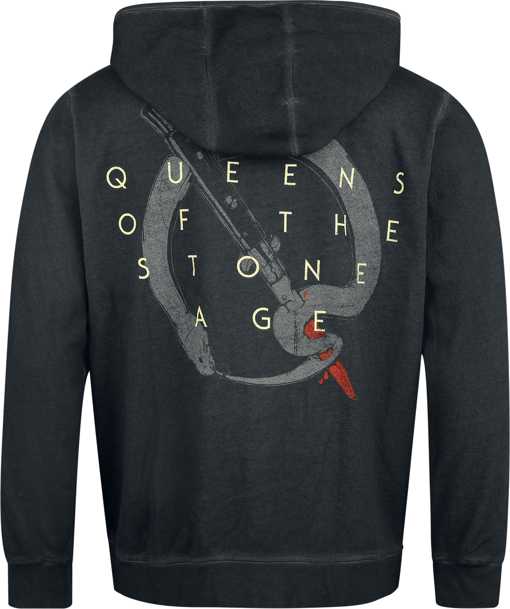 Queens Of The Stone Age Bad Dog Hoodie Jacket anthracite - Image 3