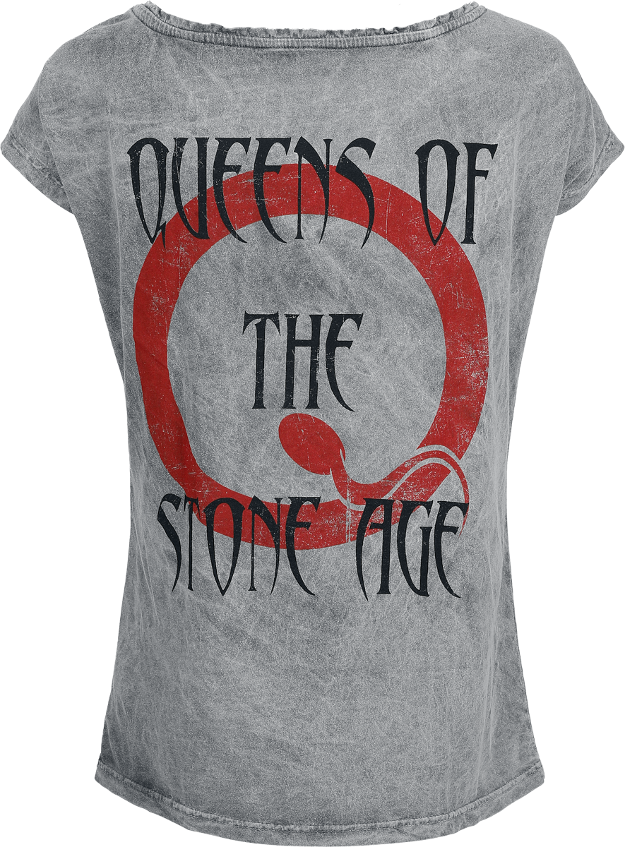 Queens Of The Stone Age Logo T-Shirt grey - Image 3