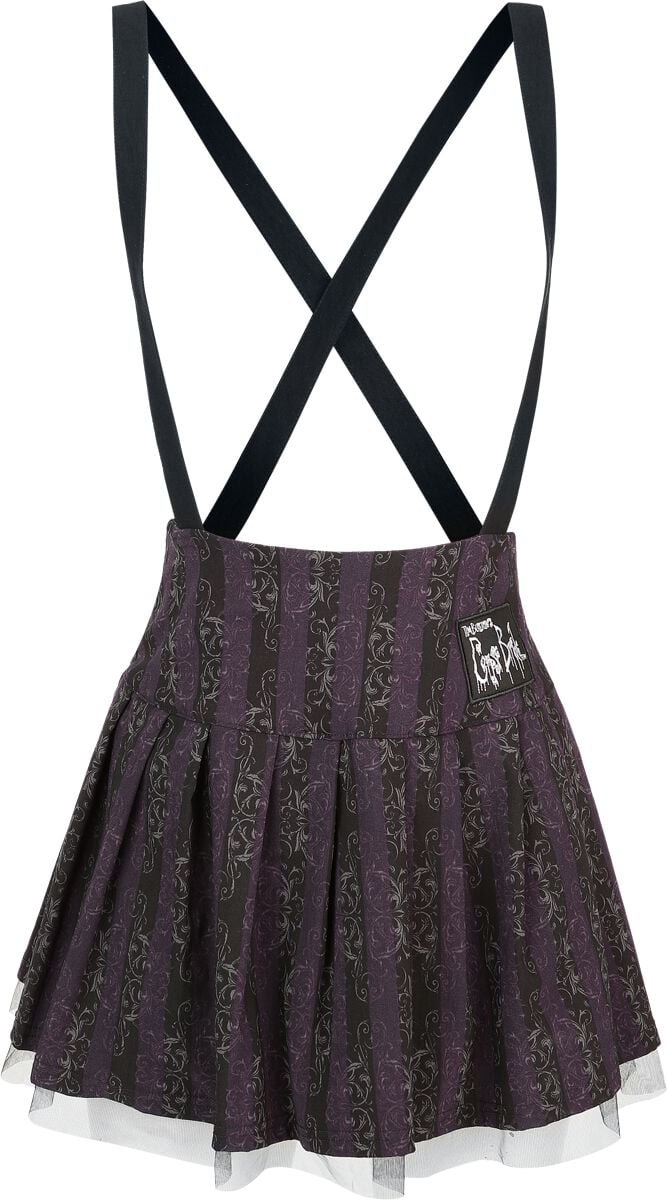 Killstar Corpse Bride II - Haunted Phase Pinafore Skirt Mini Skirt black lilac - Image 2
