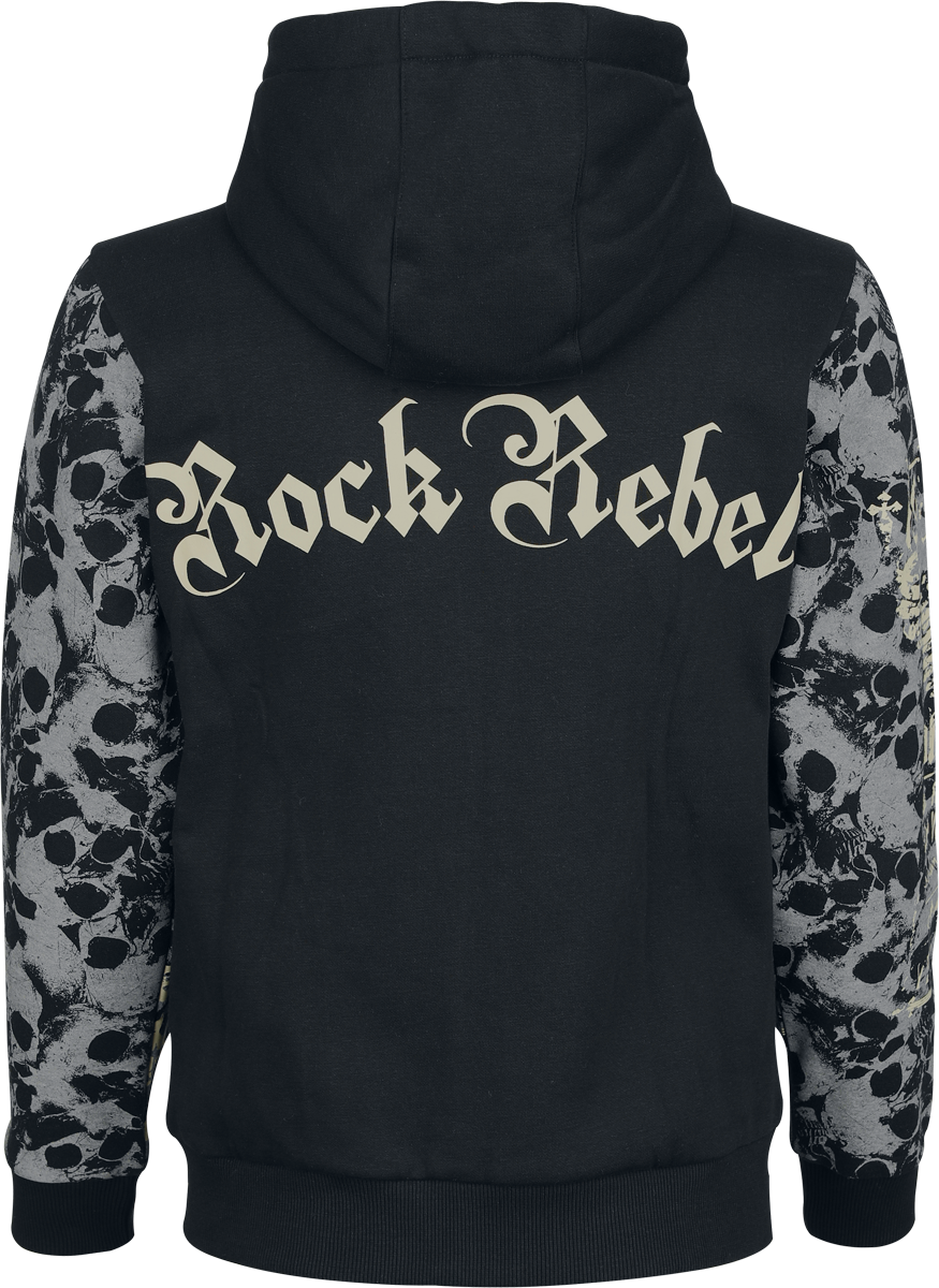 Rock Rebel by EMP Skulls & Details Hoodie Jacket black - Image 3