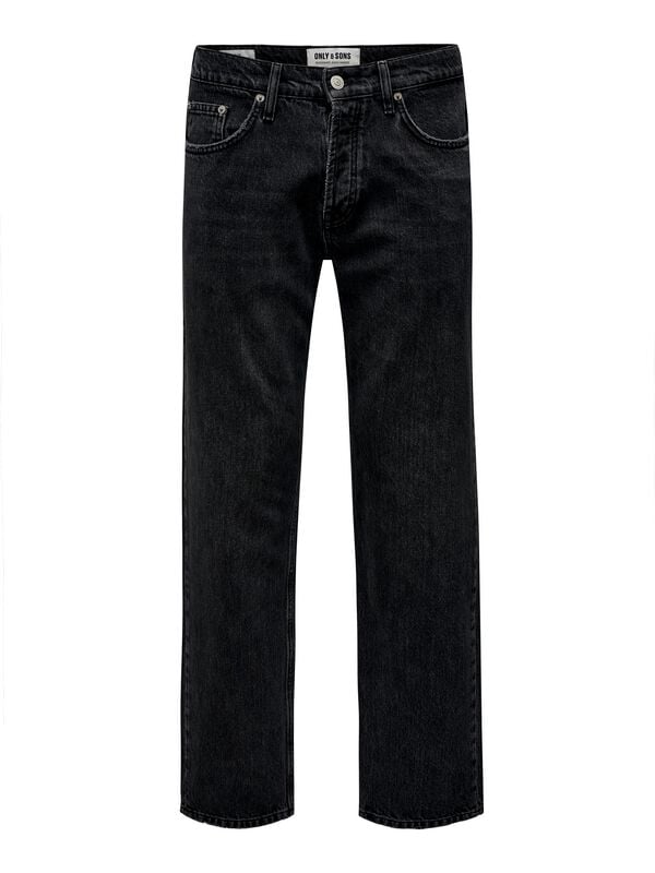 ONLY and SONS ONSEDGE STRAIGHT BLACK 6985 TAI DNM NOOS Jeans black - Image 2