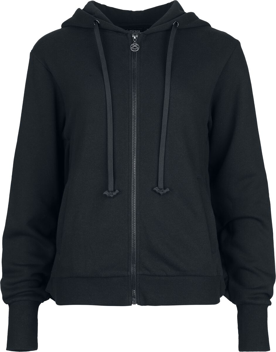 Gothicana by EMP Mystical Woods - Hoodie Jacket with bat wings Hoodie Jacket black - Image 2