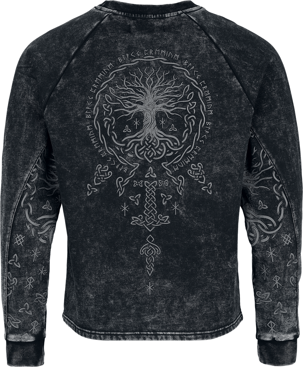 Black Premium by EMP Celtic fine lines Sweatshirt black - Image 3