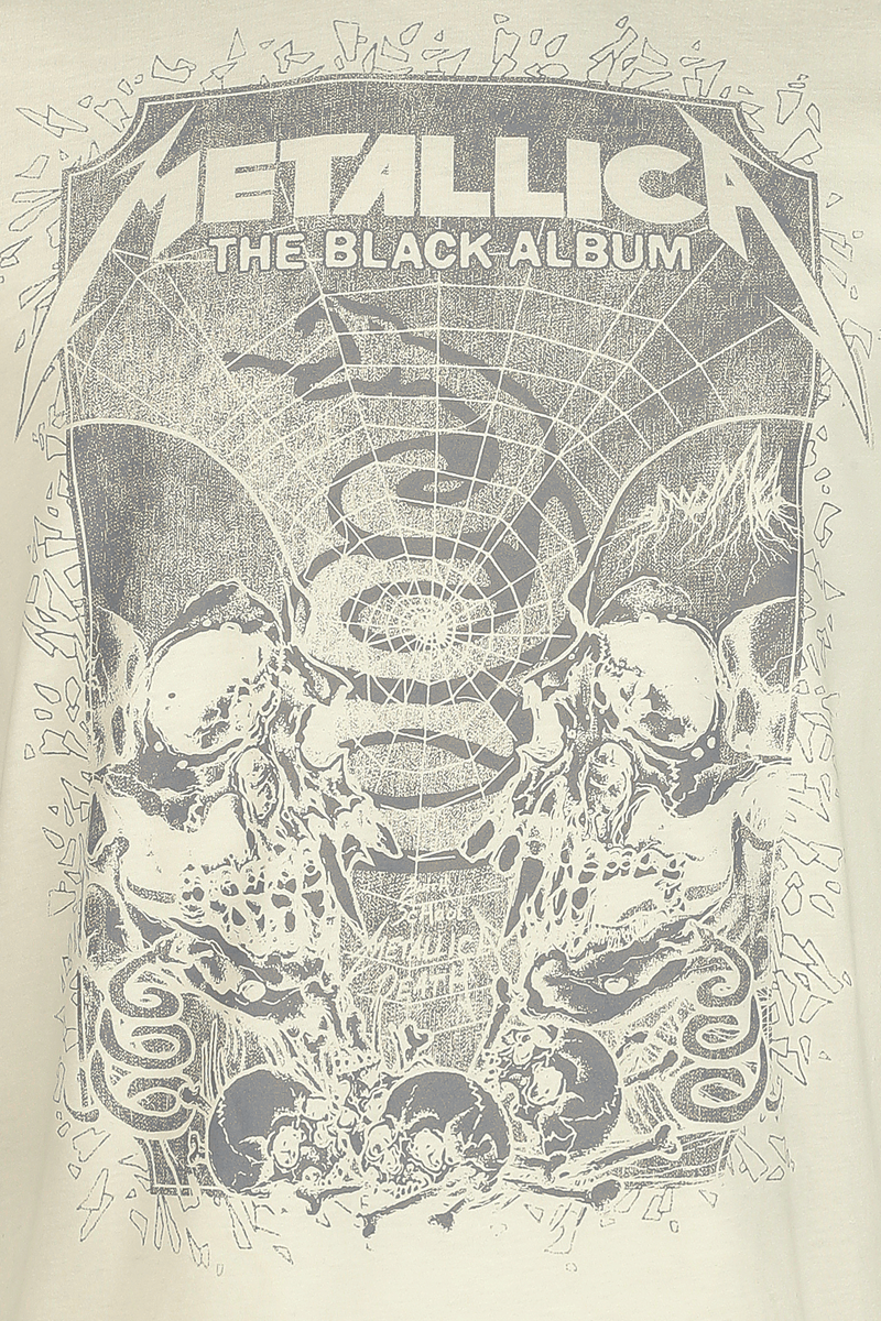 Metallica Amplified Collection - Inverted Black Album T-Shirt off white - Image 3