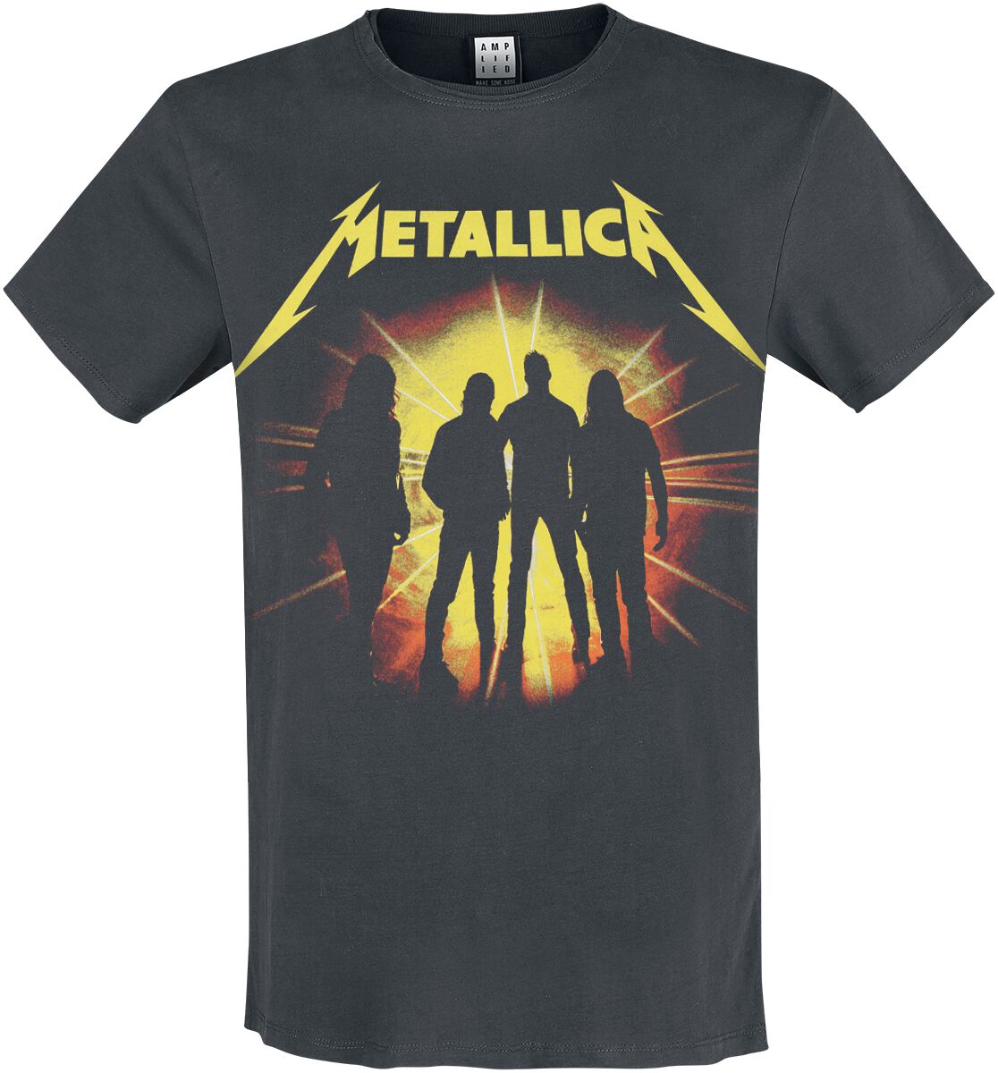 Metallica Amplified Collection - Strobes T-Shirt charcoal - Image 2