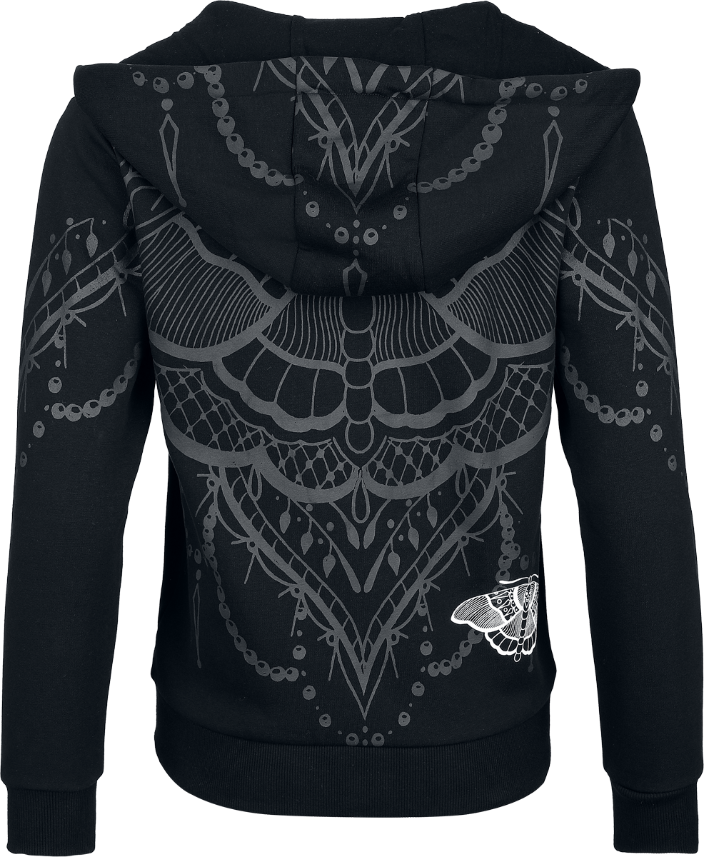 Gothicana by EMP Spread your wings in the dark Hoodie Jacket black - Image 3