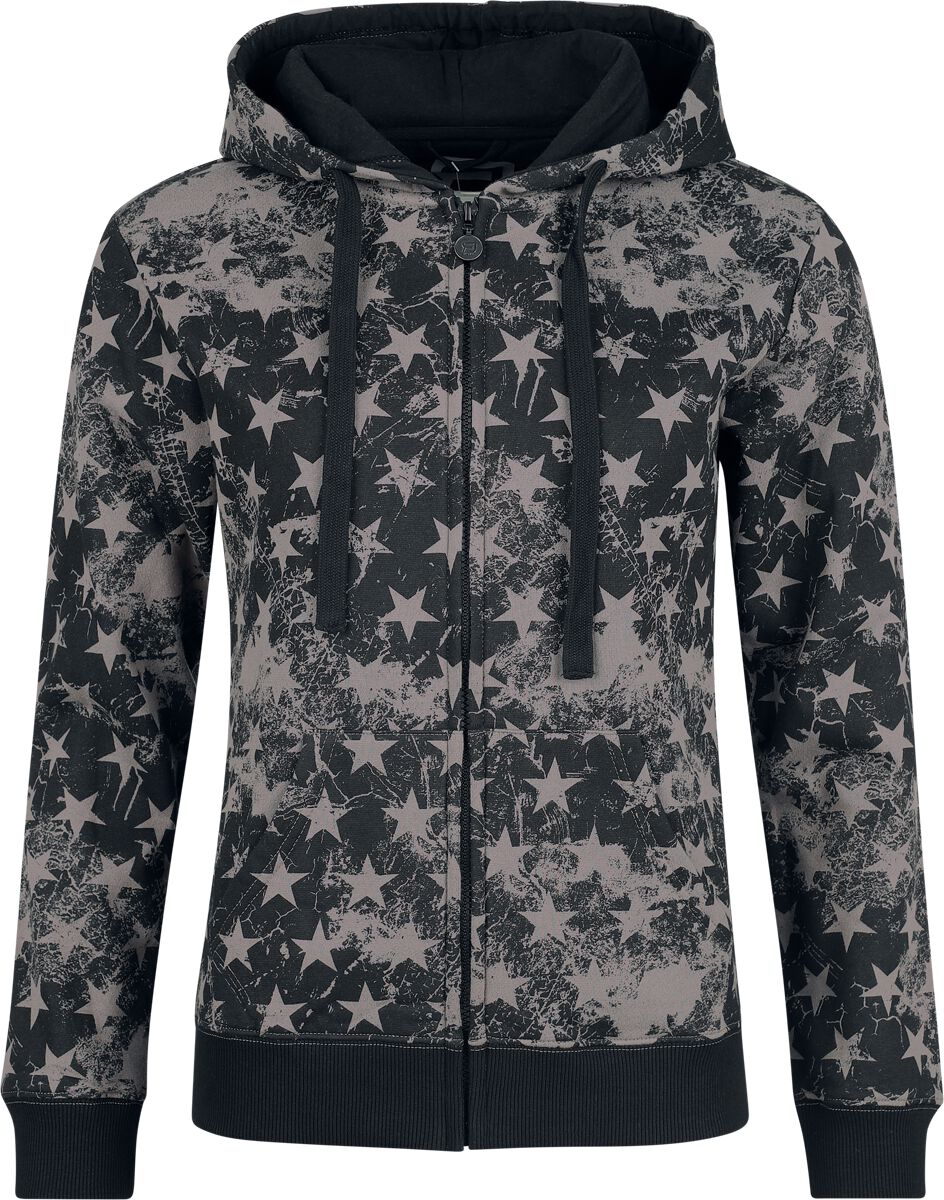 RED by EMP All-over Stars print Hoodie Jacket black - Image 2