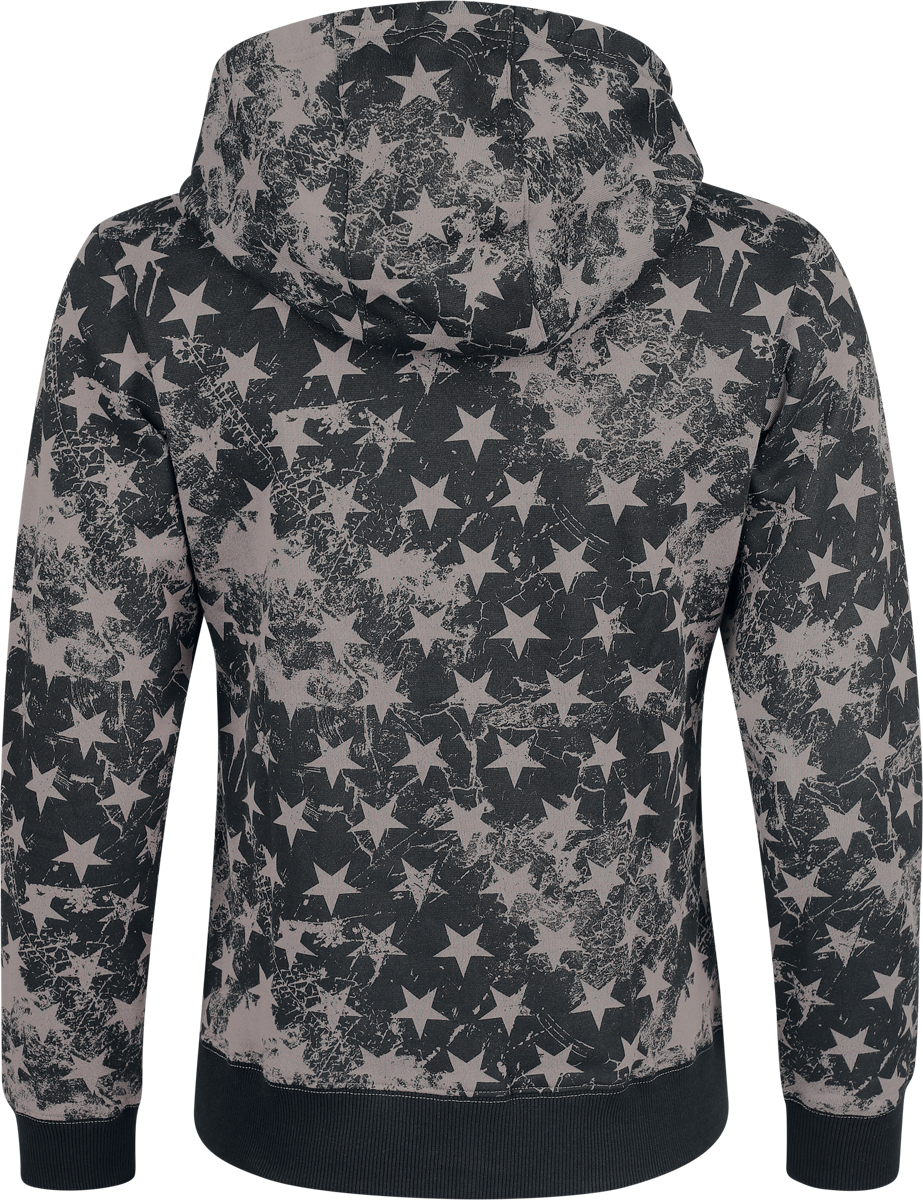 RED by EMP All-over Stars print Hoodie Jacket black - Image 3