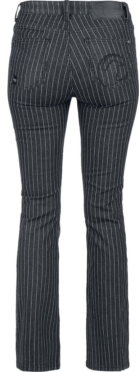Black Premium by EMP Grace - Pinstripes Jeans black - Image 3