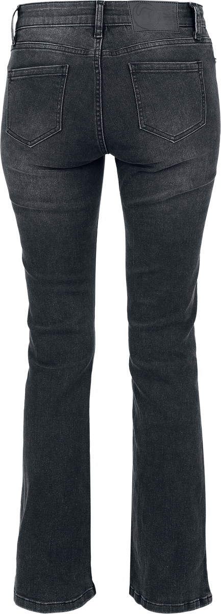 Black Premium by EMP Grace - Dark grey flared Jeans Jeans grey - Image 3