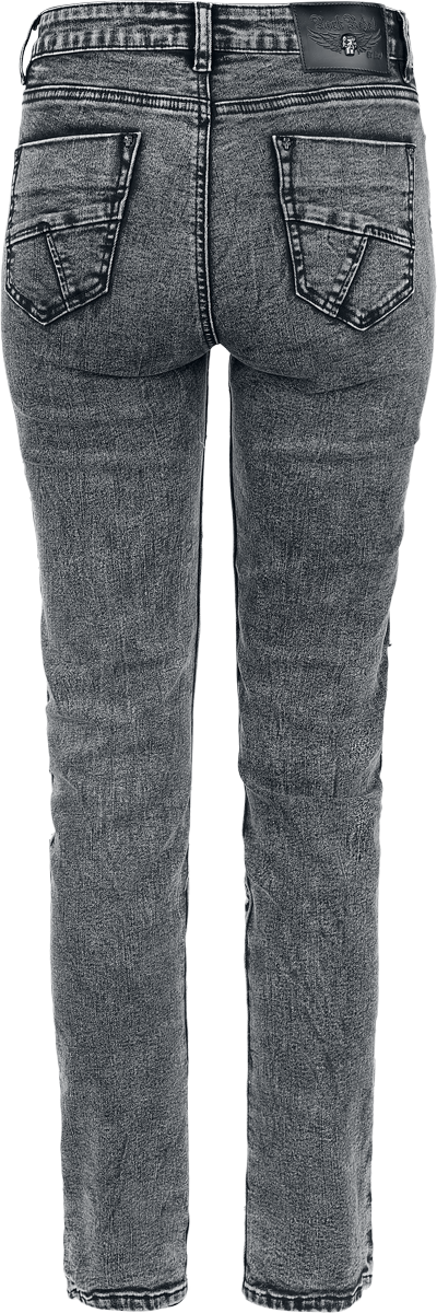 Rock Rebel by EMP Cutout Scarlett Jeans Jeans black - Image 3