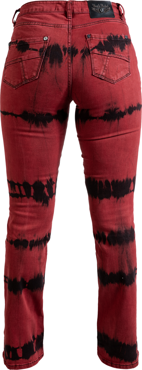 Rock Rebel by EMP Grace (Bootcut) Jeans black red - Image 3