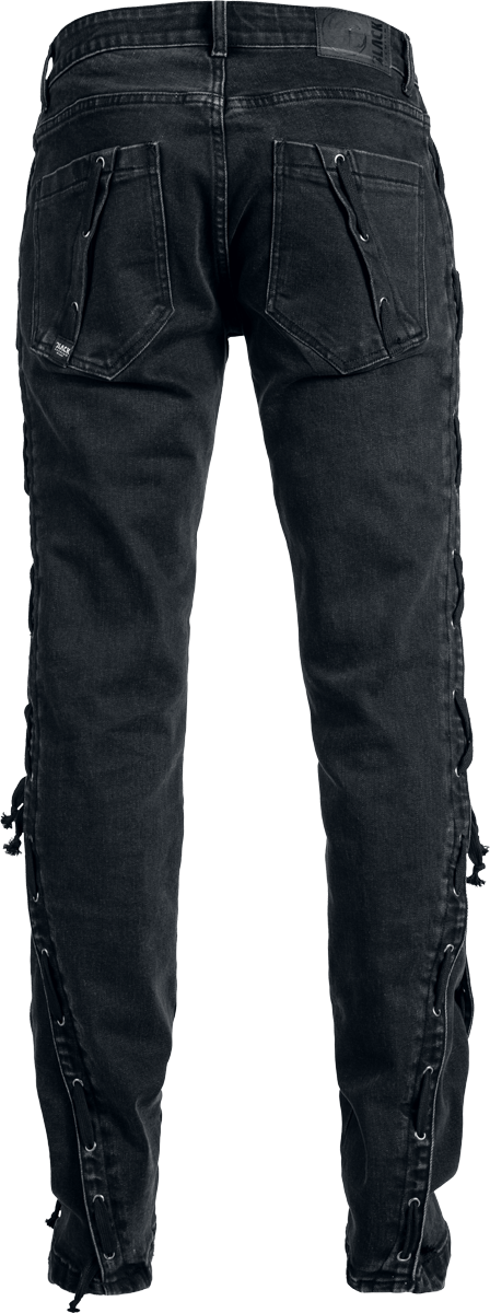 Black Premium by EMP Celtic fine lines Jeans Johnny Jeans black - Image 3