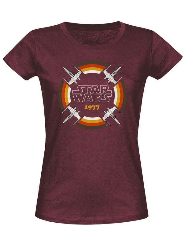 Star Wars X-Wing 77 T-Shirt burgundy - Image 2