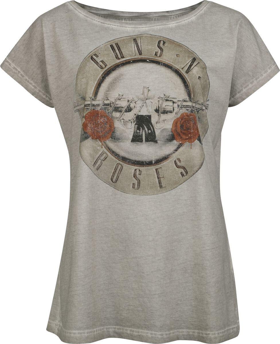 Guns N' Roses Bullet Logo T-Shirt grey - Image 2