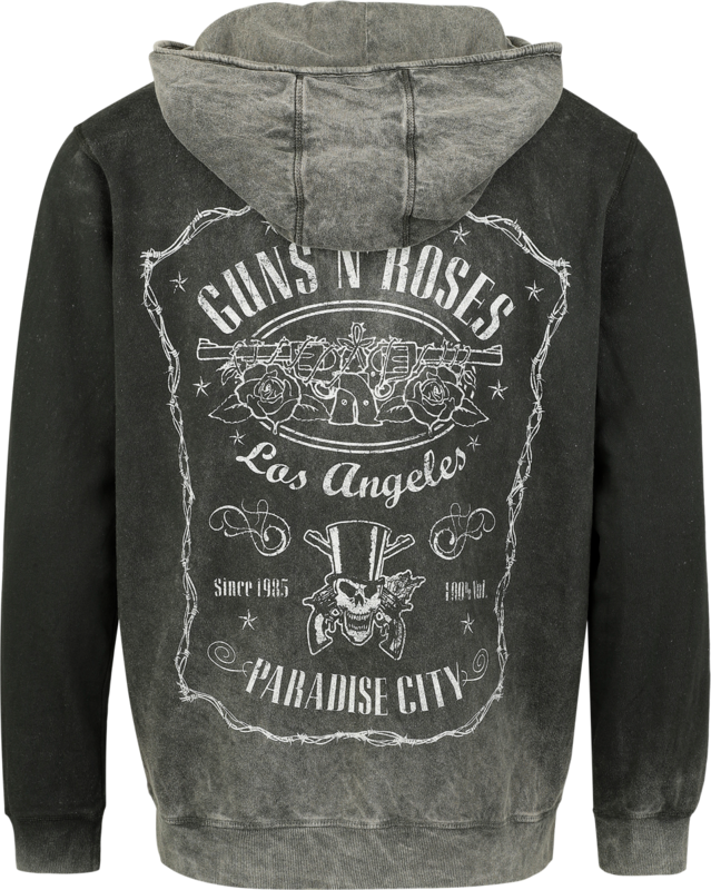 Guns N' Roses Paradise City Hoodie Jacket grey - Image 3