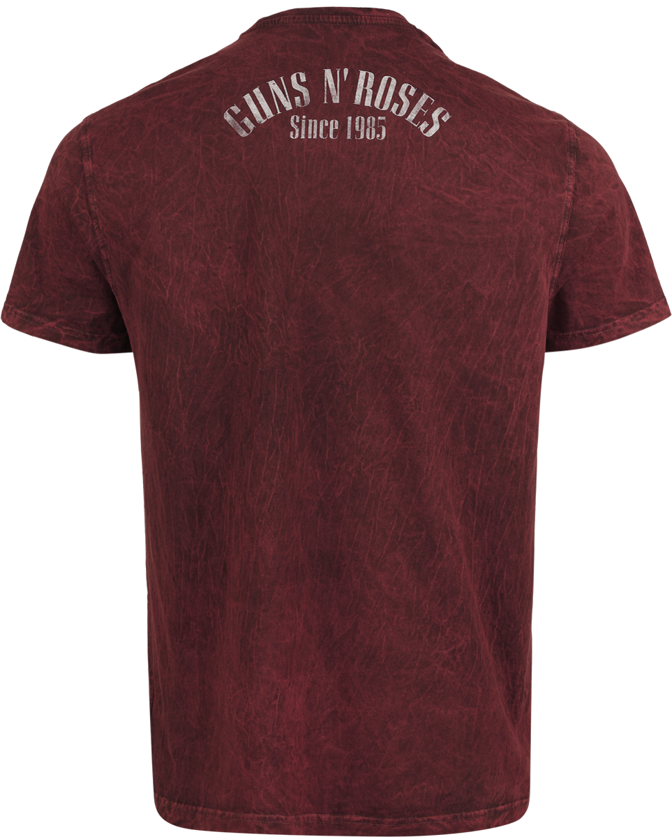 Guns N' Roses Top Hat T-Shirt red - Image 3
