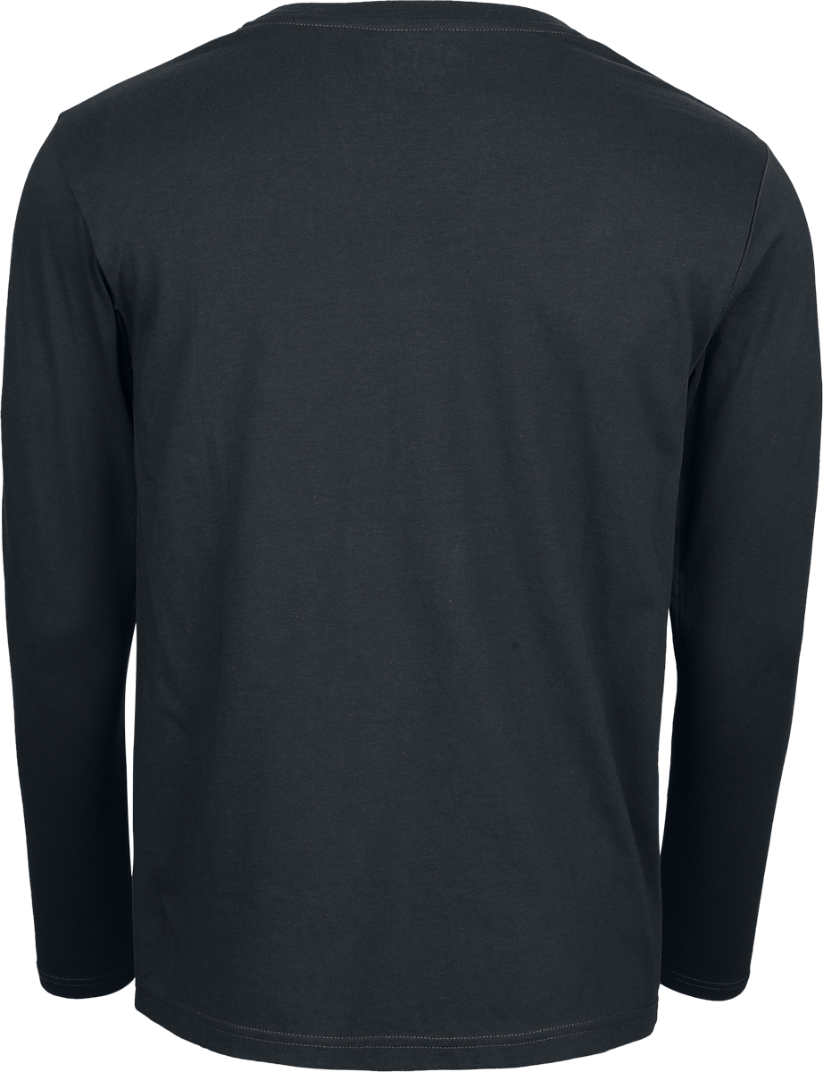 Black Premium by EMP Essential Long-Sleeved Top with Lacing Long-sleeve Shirt black - Image 3