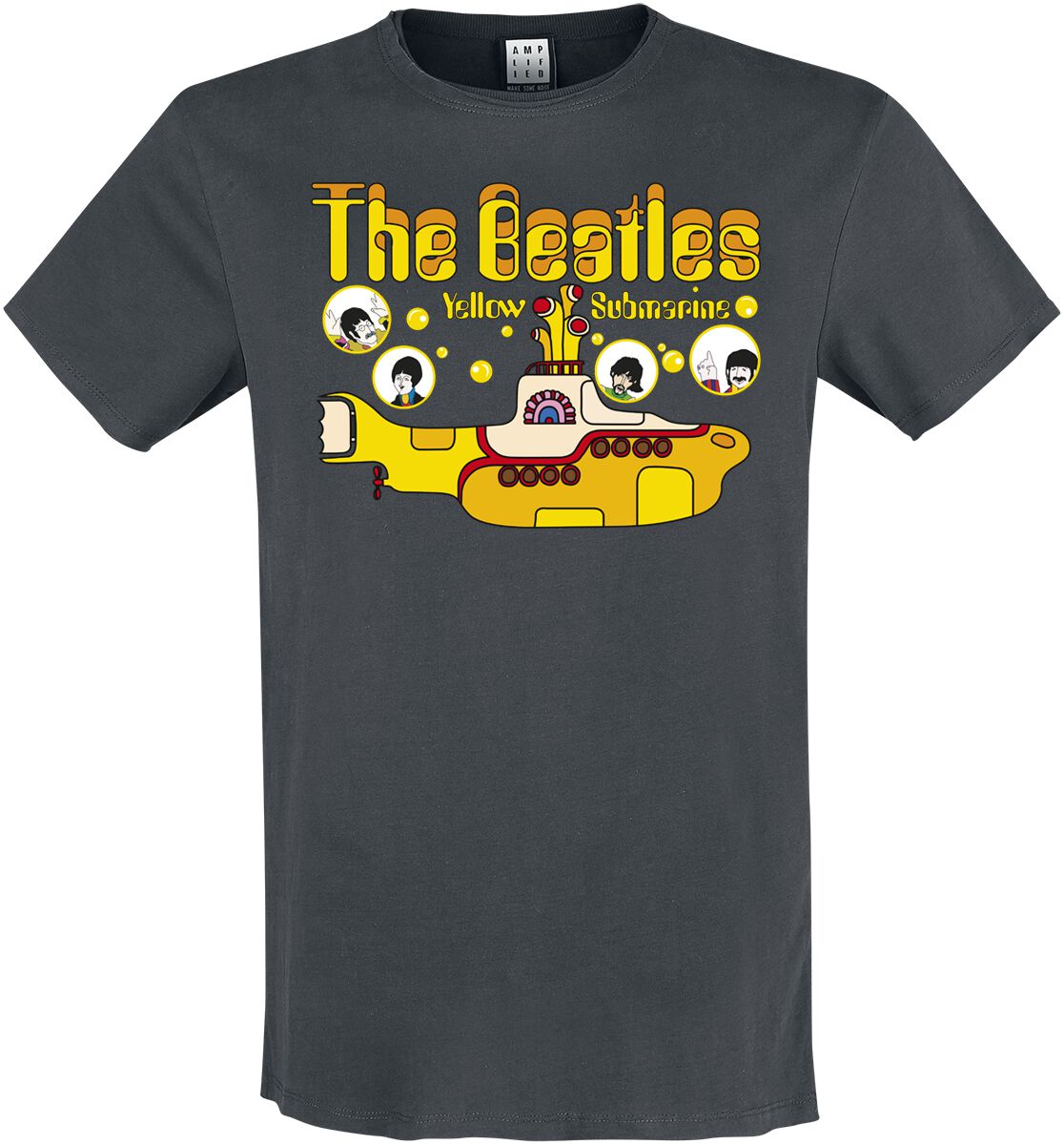 The Beatles Amplified Collection - Yellow Submarine Bubbles T-Shirt charcoal - Image 2